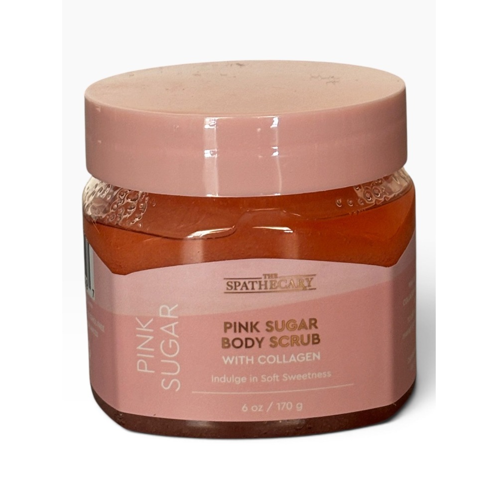 The Spathecary Pink Sugar Body Scrub with Collagen 6 oz 170 g DT08699